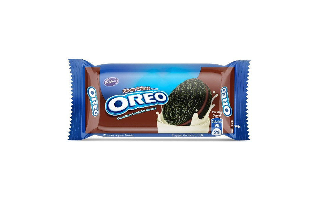 Cadbury Oreo Choco Creme Flavoured Chocolatey Sandwich Biscuits   Pack  51.5 grams